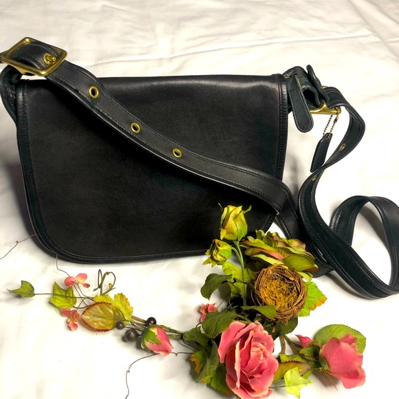 - Coach Patricia legacy saddle vintage shoulder cross body messenger black… - Picture 10 of 10